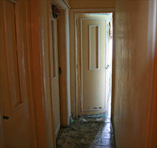 Apartment Doorway; Maher El-Gohary and daughter
