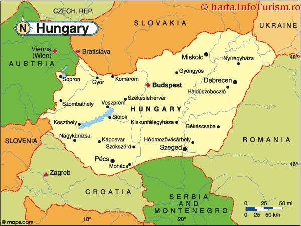 harta_politica_Ungaria
