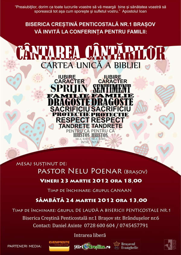 Conferințӑ pentru familii la Brașov