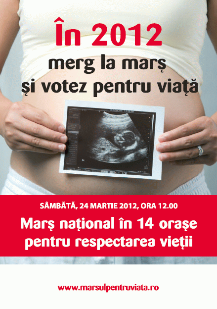 Marșul pentru Viață 2012, în 14 orașe din Romania