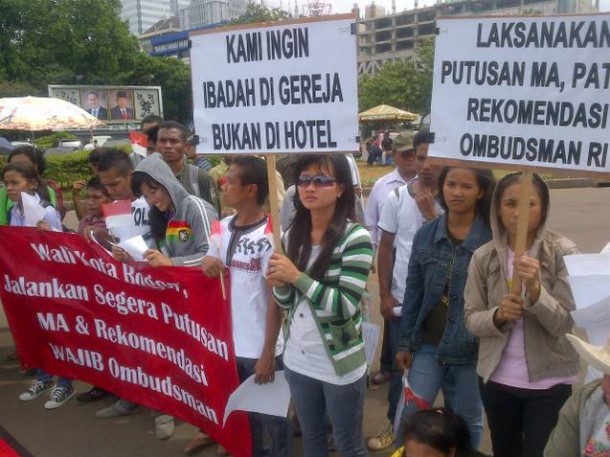 Indonezia: Creştinii au protestat pentru a cere libertate religioasă