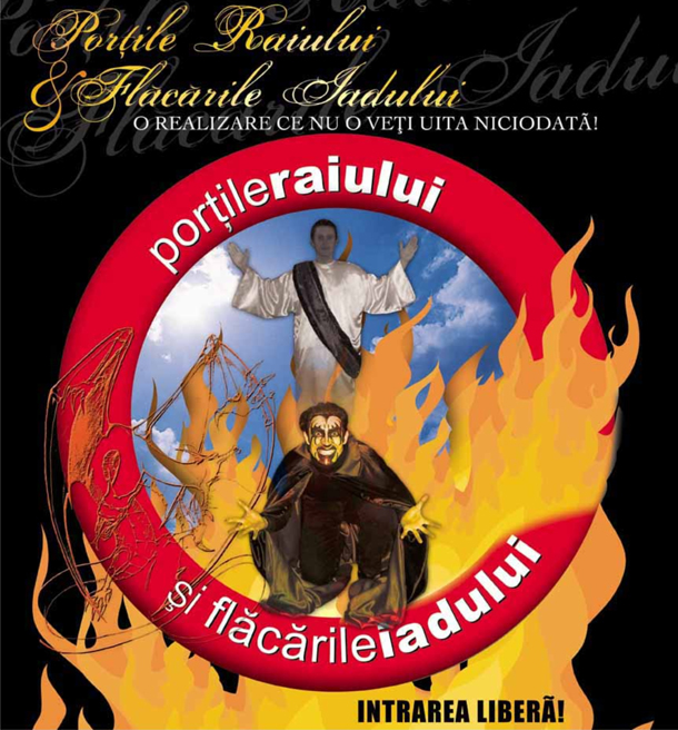 Turneu cu drama “Porțile Raiului și Flăcările Iadului” în mai multe orașe din România