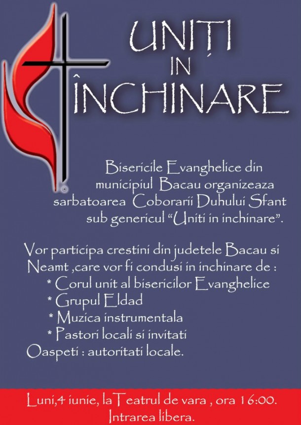 Sărbătoarea “Uniţi în Ȋnchinare” la Bacău