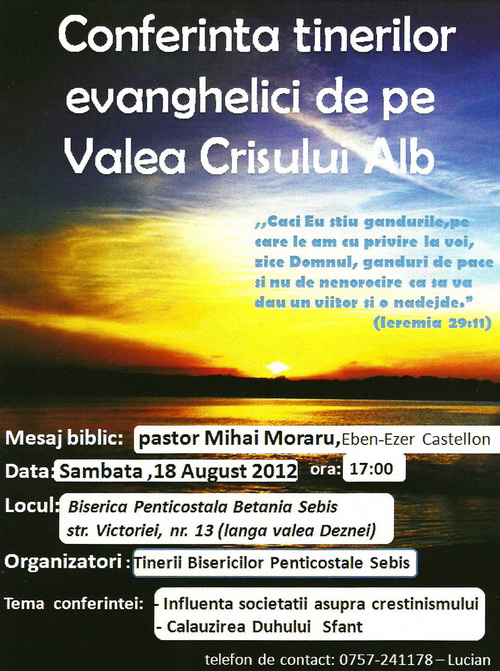 Conferința tinerilor evanghelici de pe valea Crișului Alb