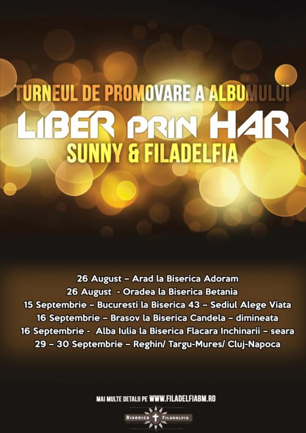 Lansare album LIBER PRIN HAR – Sunny & Filadelfia
