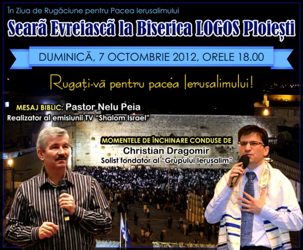 Seară Evreiască la Biserica “Logos” Ploieşti