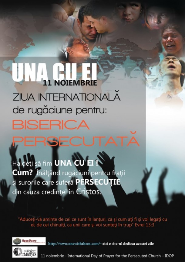 Ziua Internațională de Rugăciune pentru Biserica Persecutată