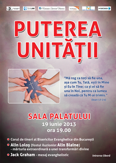 Conferinţa “Puterea unității în Cuvânt” la Sala Palatului, București
