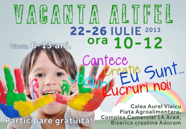 “Vacanța altfel” la Biserica “Adoram”, Arad