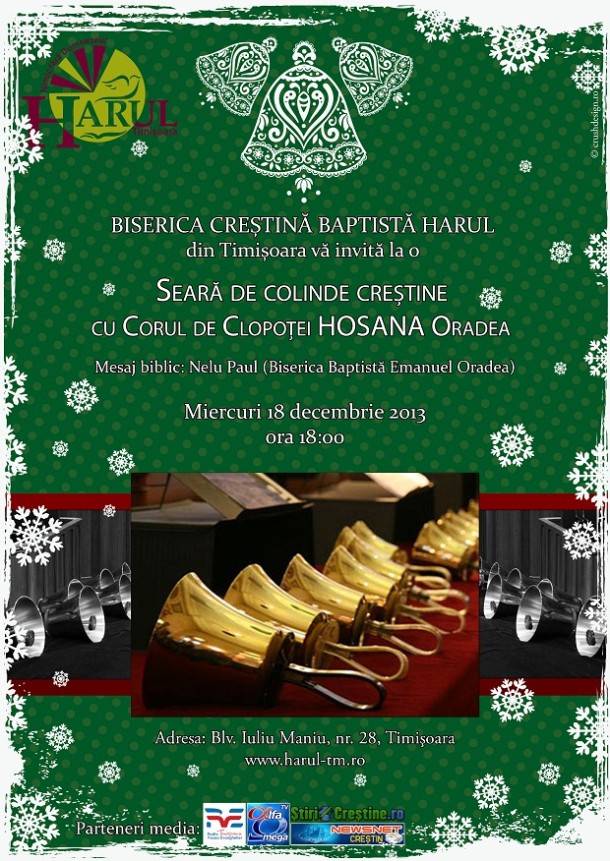Corul de clopoței HOSANA din Oradea, în județul Timiș