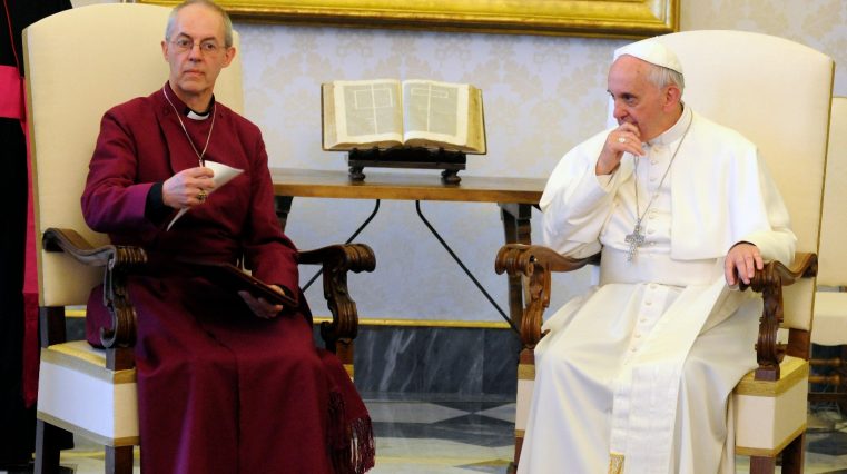 Papa și Justin Welby: Diviziunile dintre creștini sunt un scandal și obstaculează mântuirea