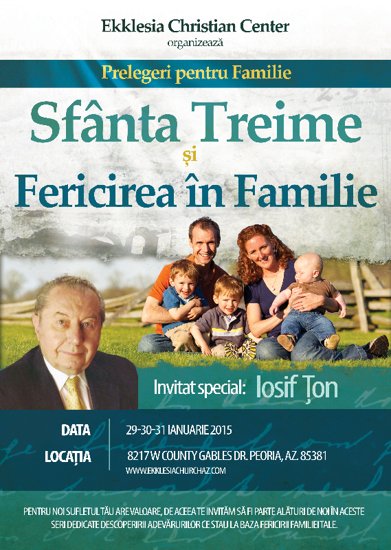 Seminar despre familie la biserica “Ekklesia” din Arizona cu Iosif Ţon