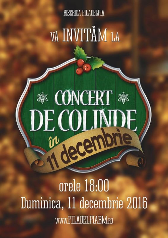 Concert de colinde la Biserica Filadelfia Baia Mare