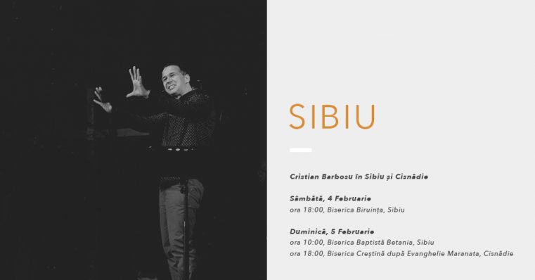 Cristian Barbosu în Sibiu și Cisnădie
