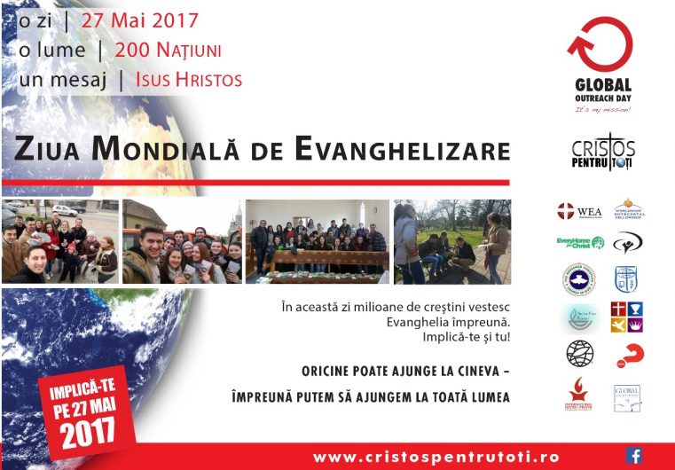 Ziua Mondială de Evanghelizare – “Global Outreach Day”- 27 Mai 2017