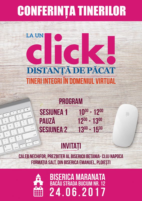 Conferința “La un click distanță de păcat” la Bacău