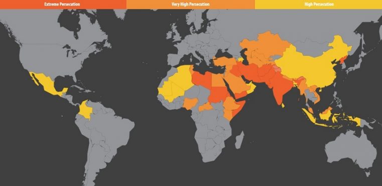 Achiziționează harta cu top 50 țări ostile creștinismului și fii „Aproape de cei persecutați”!