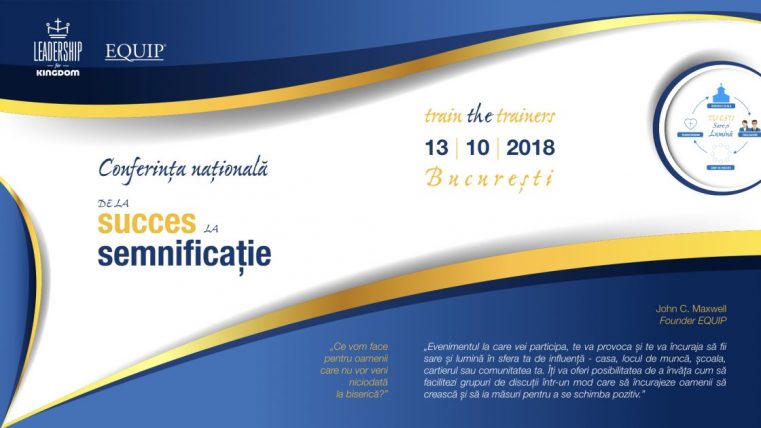 Conferința Națională: „De la succes la semnificație”