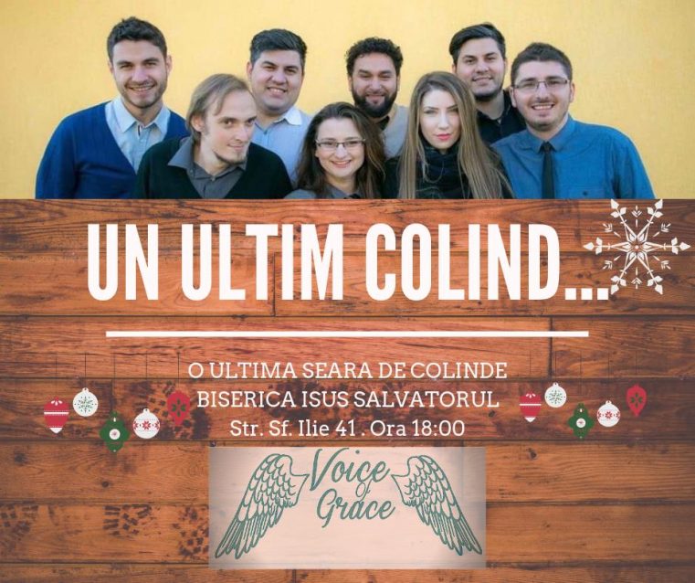 „Un ultim colind“ cu grupul Voice of Grace la Chișinău
