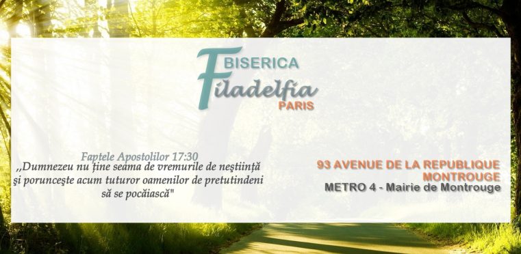 Seri de evanghelizare la biserica „Filadelfia” Paris