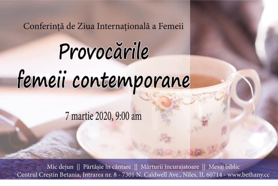CONFERINȚA „Provocările Femeii Contemporane” la Biserica „Betania” din Chicago