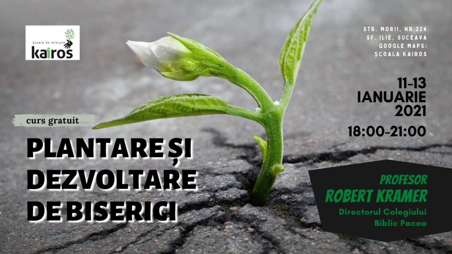 „Plantare și dezvoltare de biserici”, curs gratuit la Școala de Misiune Kairos