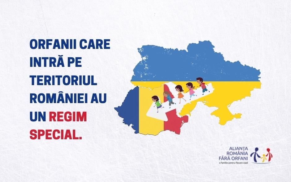 ARFO: Regim special pentru copii orfani din Ucraina