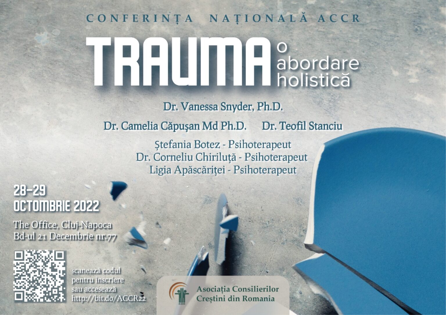 Asociația Consilierilor Creștini organizează conferința națională cu tema „Trauma – o abordare holistică”