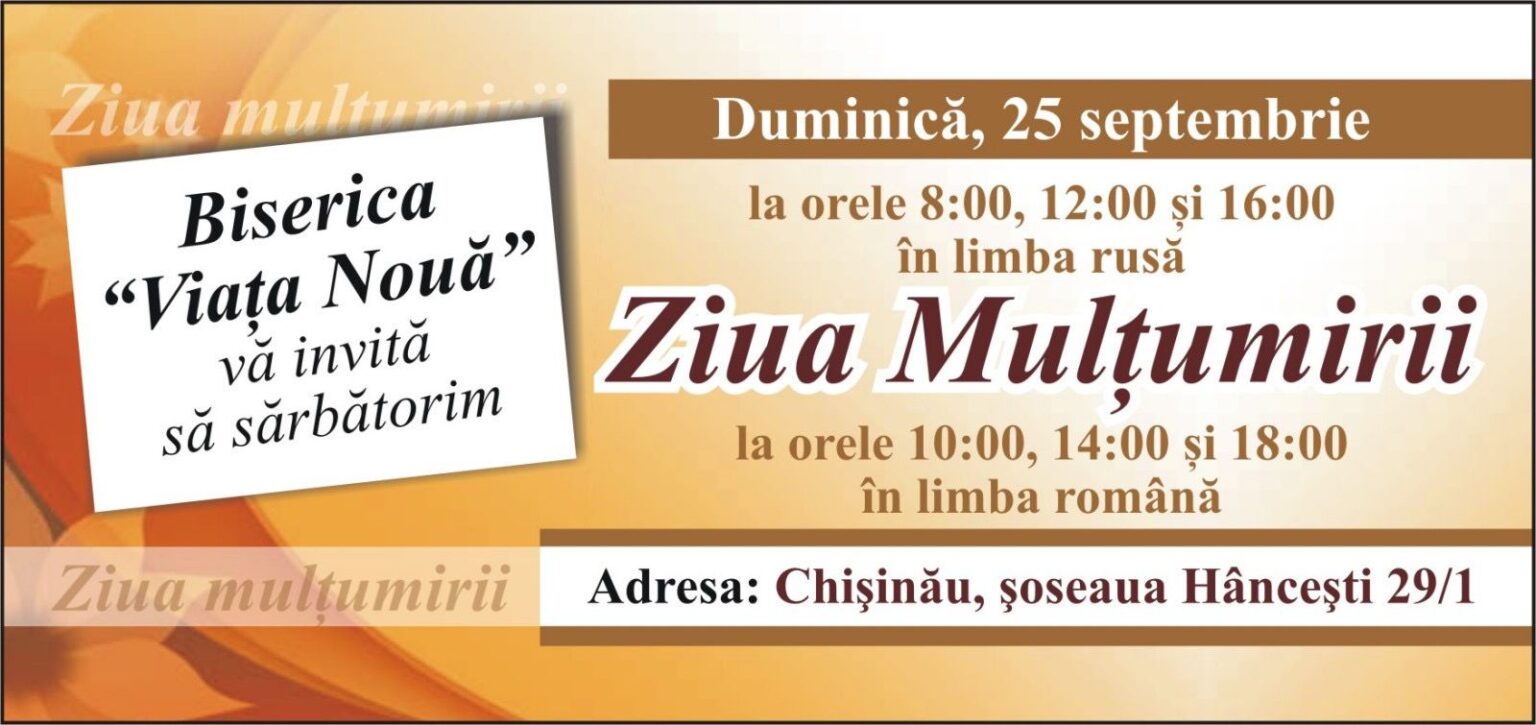 2000 de pachete pentru Ziua Mare a Mulțumirii la Biserica „Viața Nouă” din Chișinău