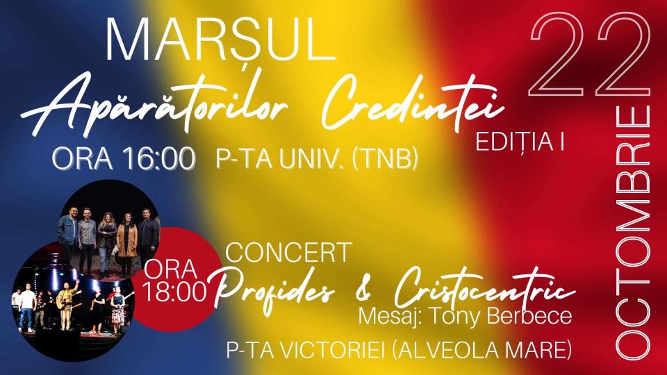 MARȘUL APĂRĂTORILOR CREDINȚEI: Un Marș Crestin prin care să ne apărăm valorile si principiile