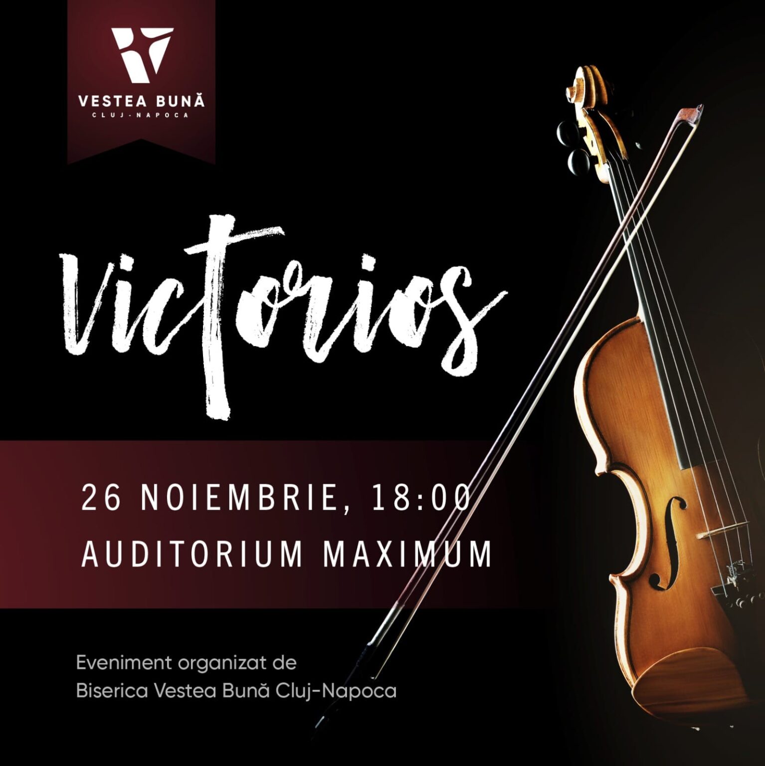 „Victorios” seară de laudă și închinare la Auditorium Maximum, Cluj-Napoca