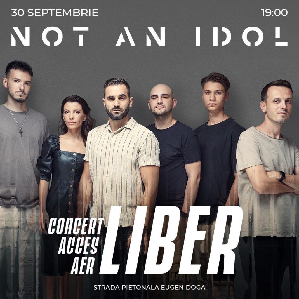 Concert în aer liber cu Not an Idol în inima Chișinăului
