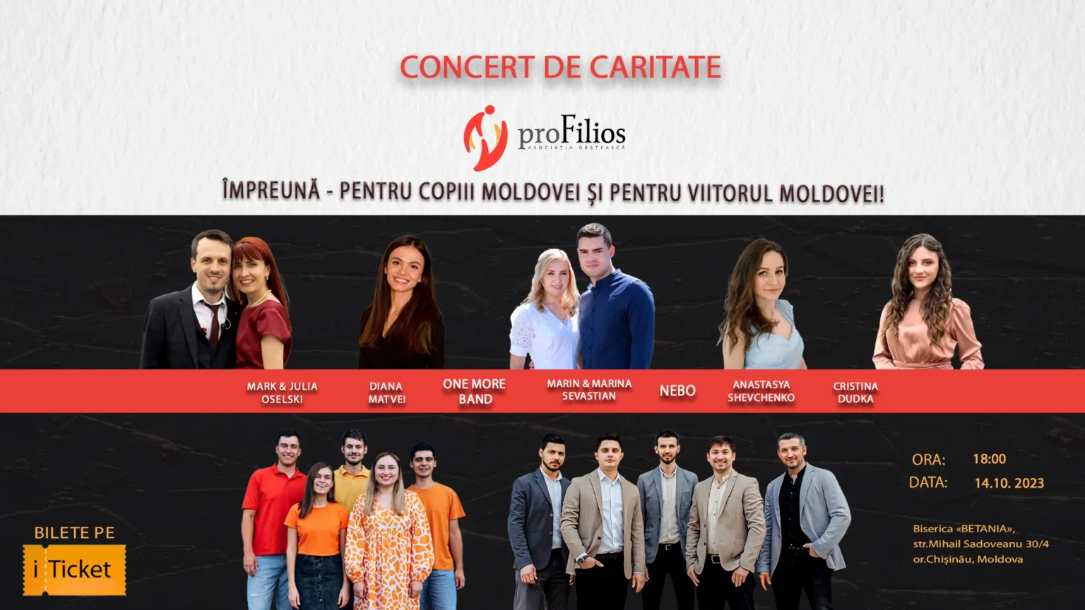 Concert de Caritate „Pro Filios” la Chișinău