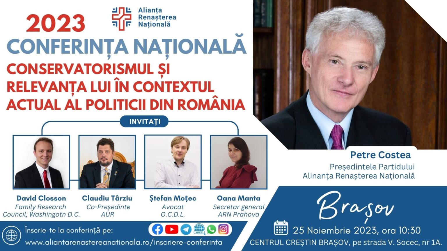 Conferința ARN: Conservatorismul și relevanța lui în contextul actual al politicii din România