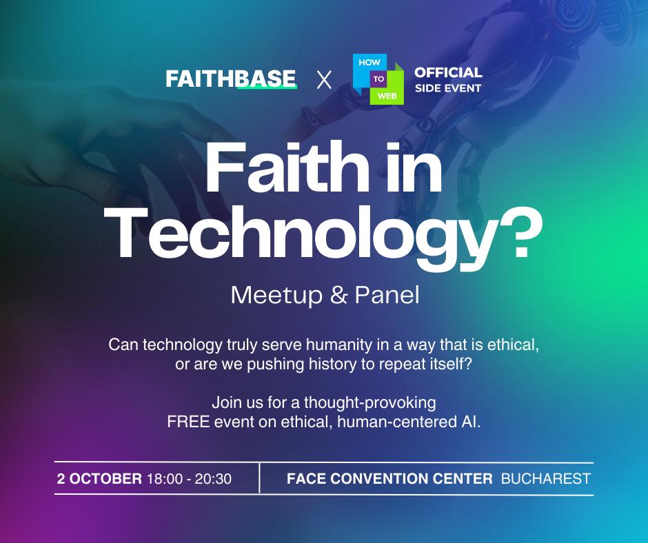Faithbase România organizează un nou eveniment: Faith in Technology? The AI Dillemma