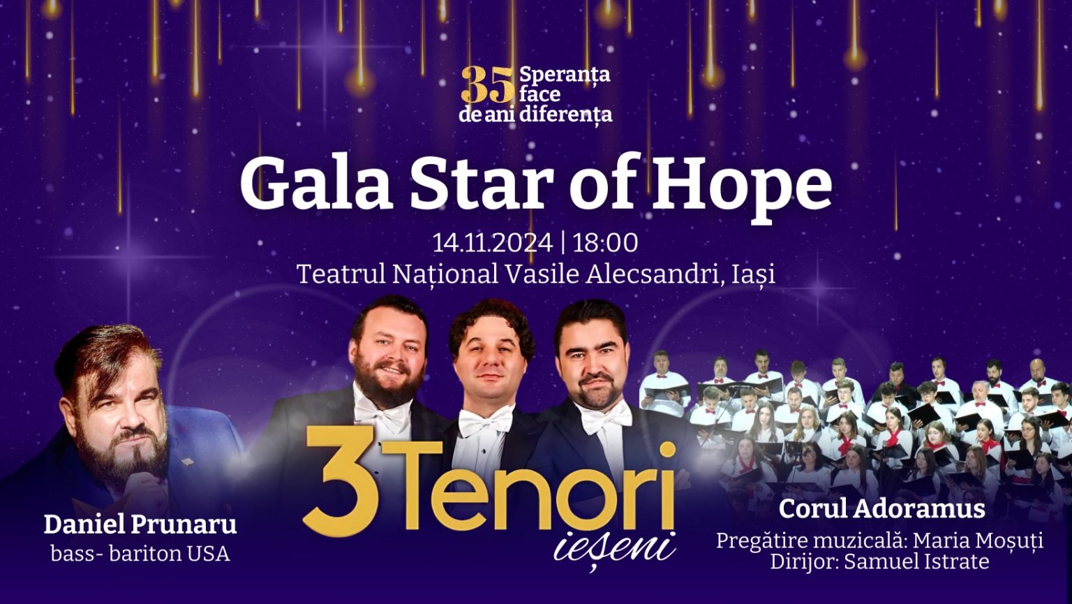 Gala Star of Hope la Teatrul Național Vasile Alecsandri din Iași