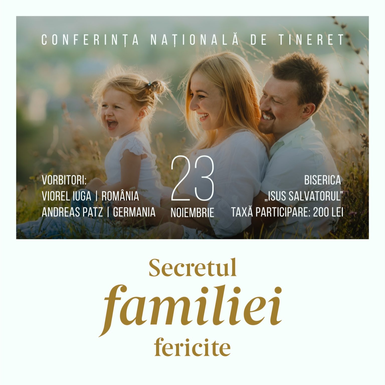 Conferința Națională de Tineret: „Secretul familiei fericite” la Chișinău