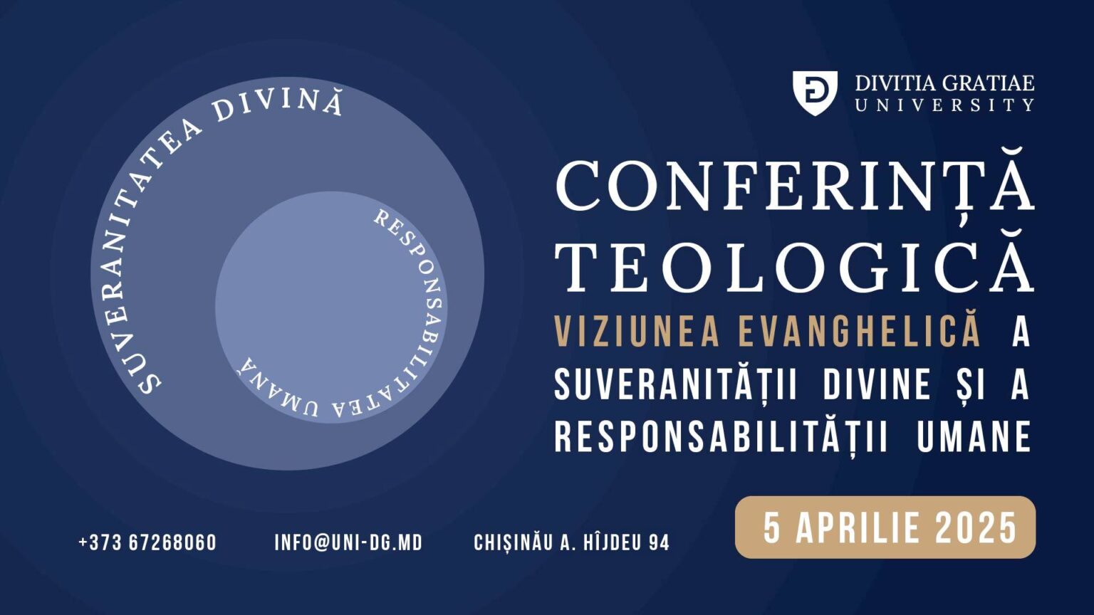 Conferința Teologică UDG 2025: „Suveranitea divină și responsabilitatea umană”