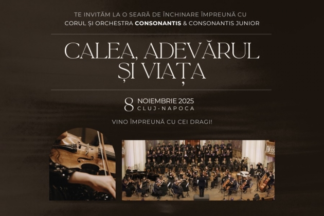 „O simfonie a Cuvântului” – Consonantis și Edictum Dei te invită la o seară de închinare și revelație la Cluj-Napoca