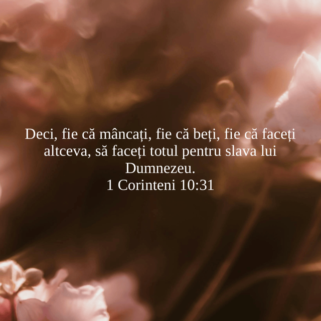 DEVOȚIONAL: Alegându-L pe El