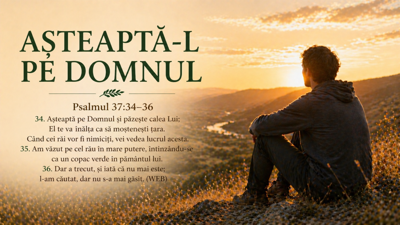 DEVOȚIONAL: Așteaptă-L pe Domnul