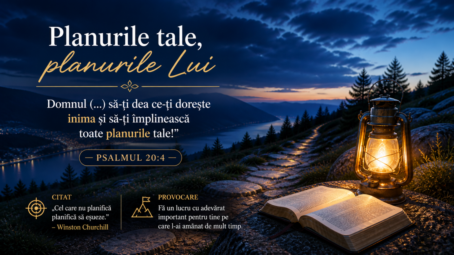 DEVOȚIONAL: Planurile tale, planurile Lui